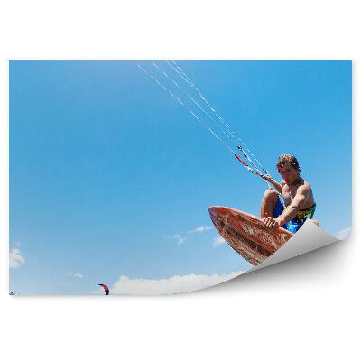 Fototapeta Kitesurfing ocean drevo nebo