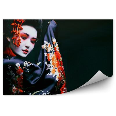 Fototapeta na stenu Mladá Gejša Portrét Kimono Make-Up