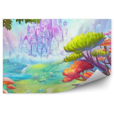 Fototapeta na stenu Rozprávkový zámok pre princezné vo farebnej krajine