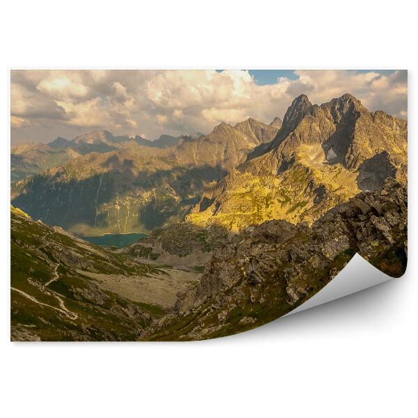 Fototapeta Szpiglasowy wierch tatry oblaky oblohy dolina piatich rybníkov