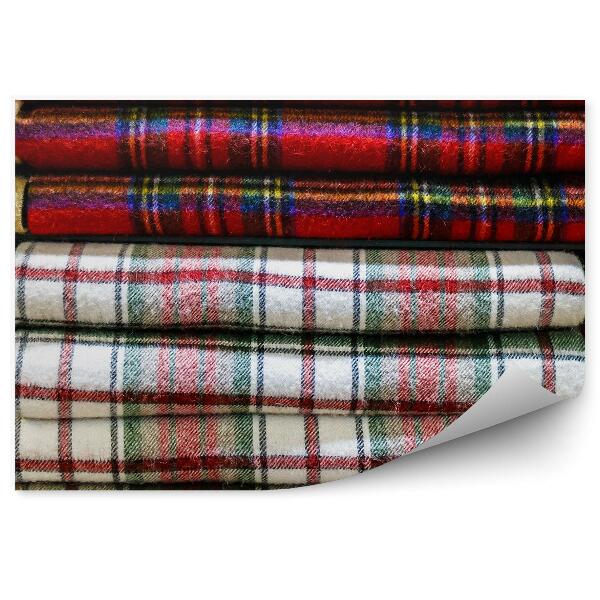 Fototapeta Šál tkanina tartan check textúra