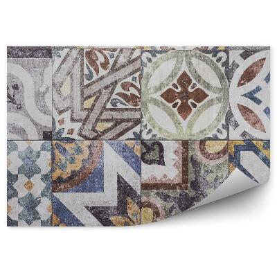 Fototapeta na stenu Mozaika marocké vzory dlaždice tvary