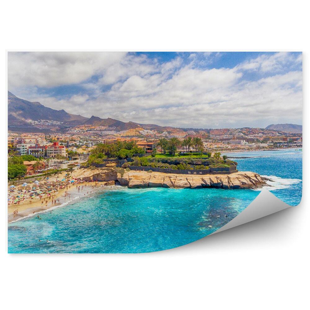 Fototapeta na stenu Pláž pohľad z vtáčej perspektívy hory oceán Tenerife