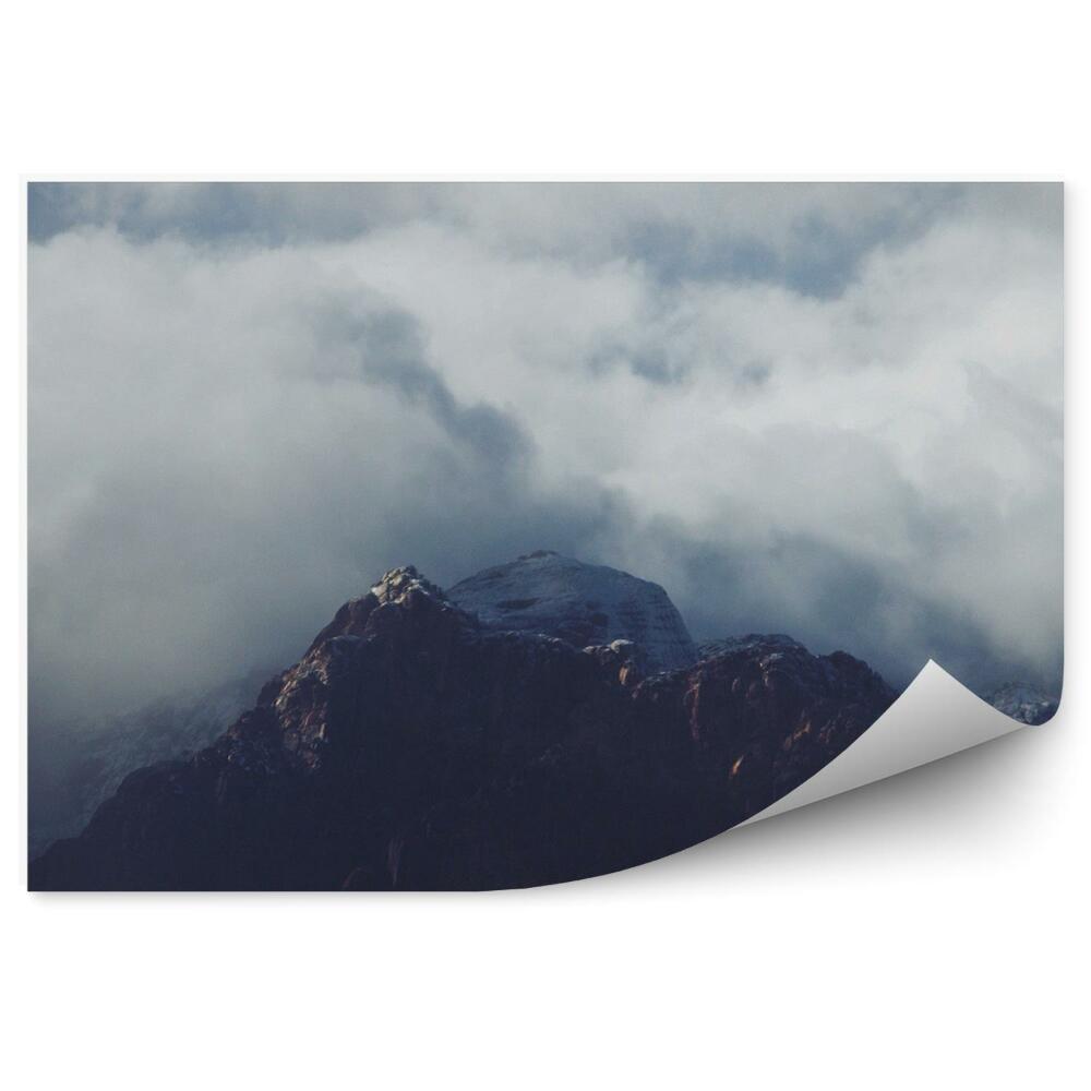 Fototapeta Hory Sneh Zima Obloha Mraky