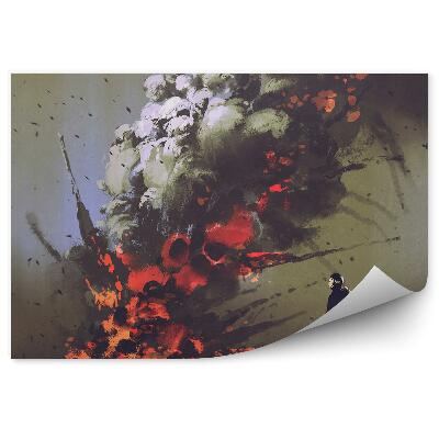 Fototapeta Výbuch dymu muža