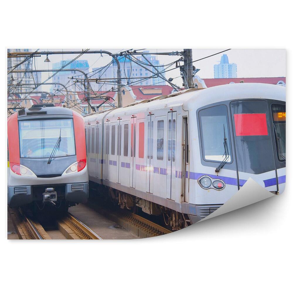 Fototapeta Čína Vlak Doprava Mesto