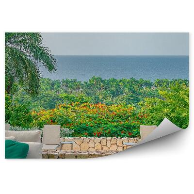 Fototapeta Terasa stromy palmy zeleň