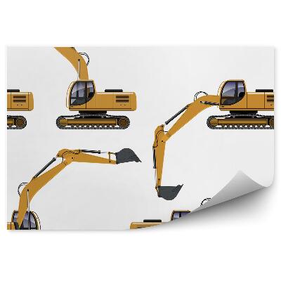 Fototapeta na stenu Hračkárske bagre na pevnom pozadí
