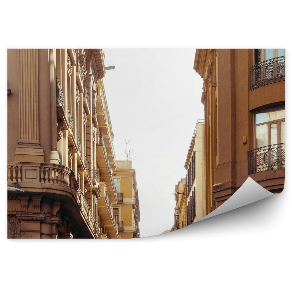 Fototapeta Staré uličné budovy Barcelona
