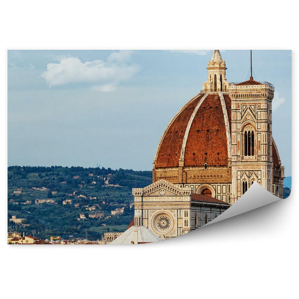 Fototapeta Katedrála Santa Maria del Fiore budovy Florencia obloha hory