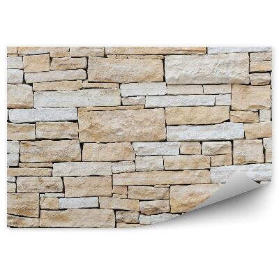 Fototapeta Tehlová stena z pieskovca