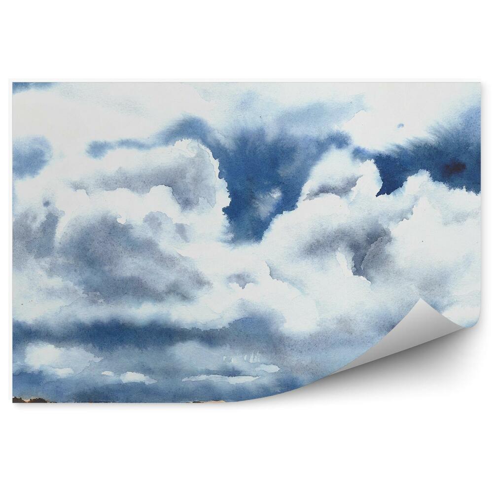 Fototapeta Cesta oblačno nebo narava poslikana