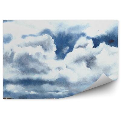 Fototapeta Cesta oblačno nebo narava poslikana