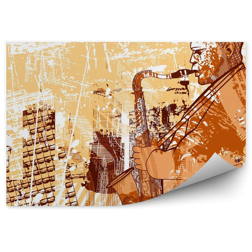 Fototapeta Saxofonista