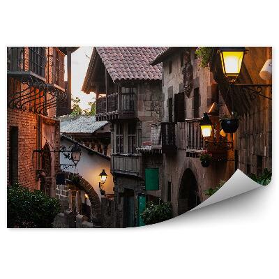 Fototapeta na stenu Tradicionalne španske vaške stavbe vegetacija