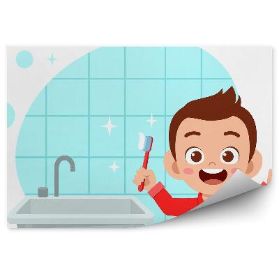 Fototapeta Zubná pasta zubná kefka kúpeľňová hygiena