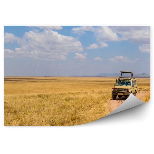 Fototapeta na stenu Safari v terénnom vozidle na savane