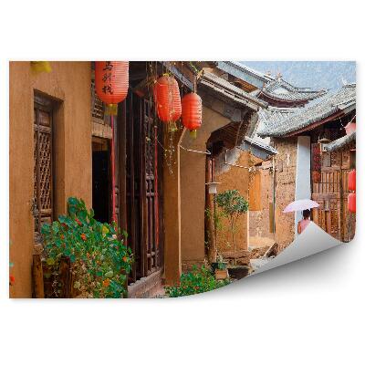 Fototapeta Azija stare ulične svetilke ženska