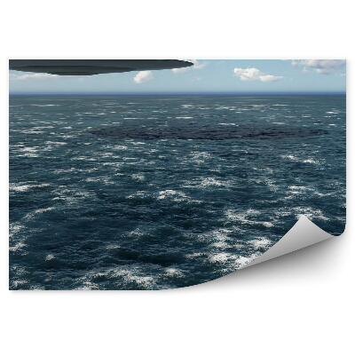 Fototapeta 3d Vesmírna Loď Ufo More Obloha Mraky