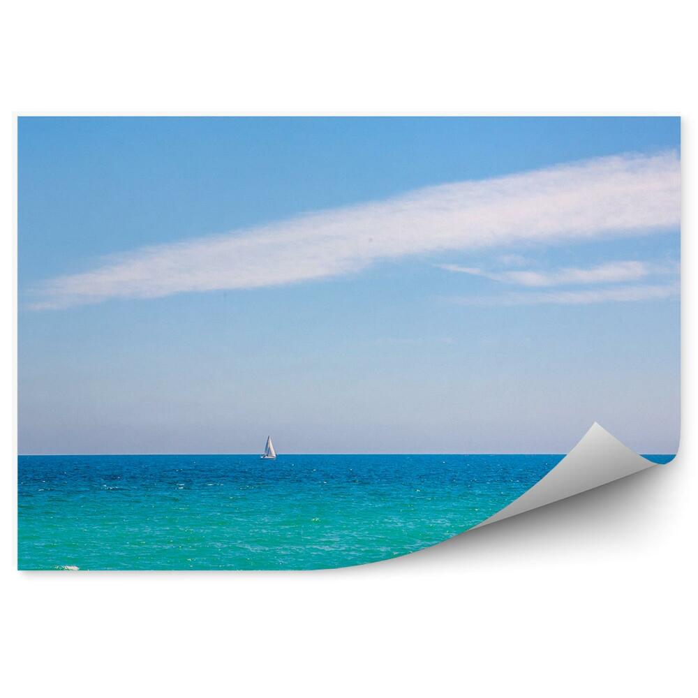 Fototapeta More Jachty Obloha Mraky