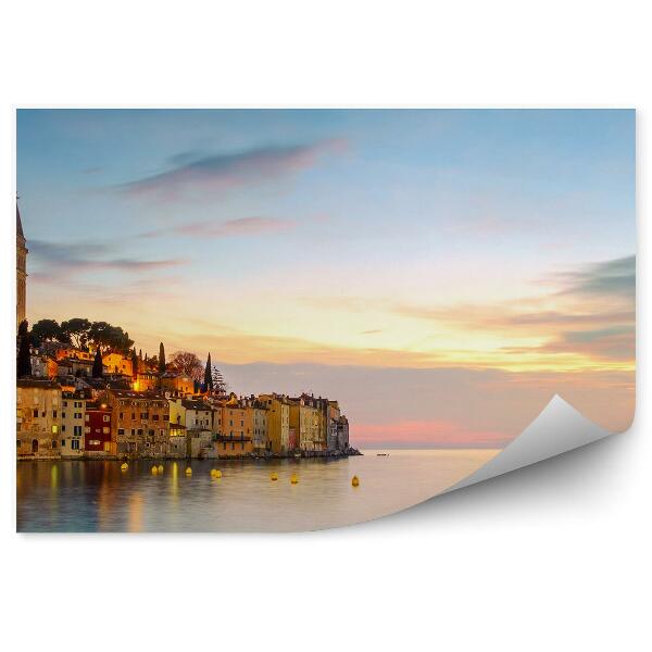 Fototapeta na stenu Staré Mesto Adriatic More Rovinj Západ Slnka