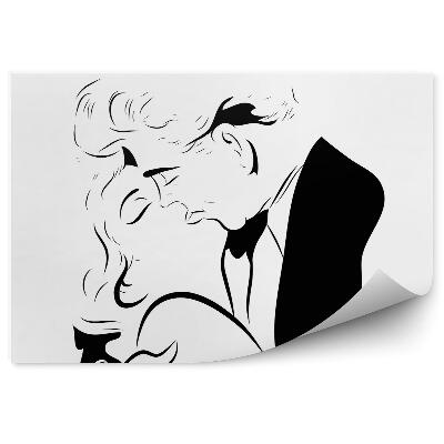 Fototapeta Bozkávajúci Sa Zamilovaný Pár