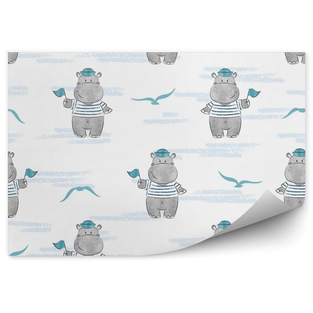 Detská fototapeta Hroch námorník