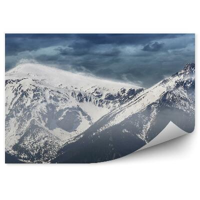 Fototapeta Giewont sneh vrcholy zamračená obloha