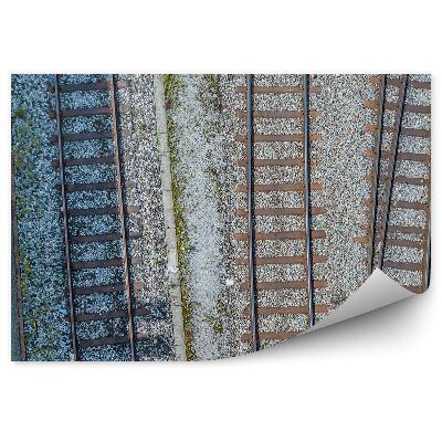 Fototapeta na stenu Pohľad Na Koľaje Z Vtáčej Perspektívy