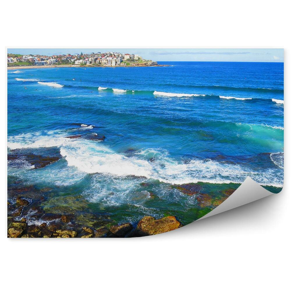 Fototapeta na stenu Budovy Skaly Oceán Ľudia Obloha Voda