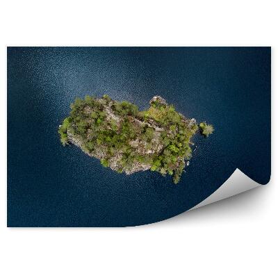 Fototapeta na stenu Letecký pohľad ostrov zelená voda stromy