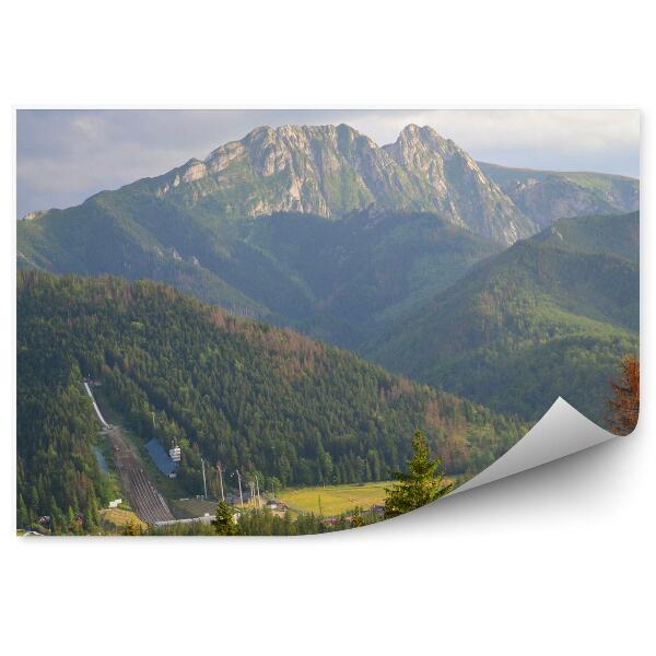 Fototapeta Wielka krokiew zakopane giewont hory ihličnaté stromy