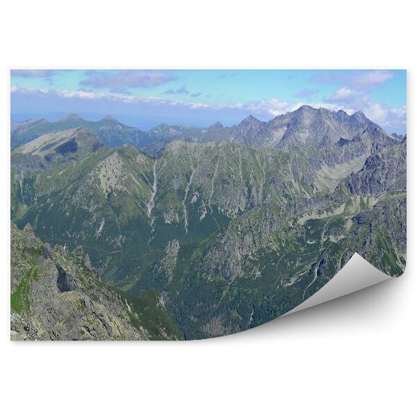 Fototapeta Pohľad rysie hory tatra obloha mraky