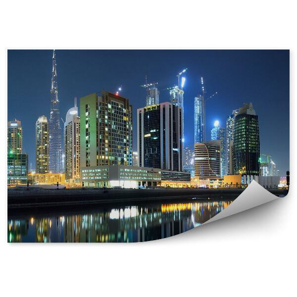 Fototapeta Dubaj Architektúra Odraz Vody Nočné Svetlo