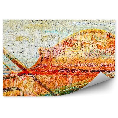 Fototapeta Husle farby abstraktné