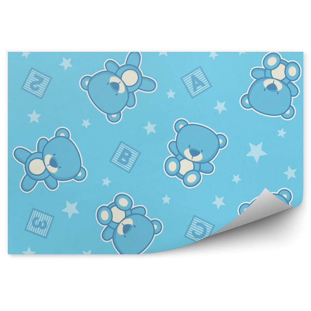 Fototapeta na stenu Roztomilé modré medvedíky