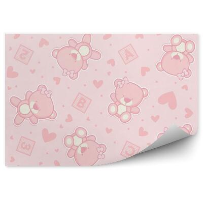 Fototapeta na stenu Roztomilé ružové medvedíky