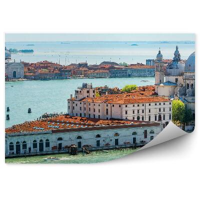 Fototapeta na stenu Bazilika Santa Maria della Salute Taliansko gondoly kanál Grande Benátky budovy
