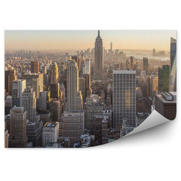 Fototapeta Manhattan mrakodrapy pohľad z vtáčej perspektívy New York