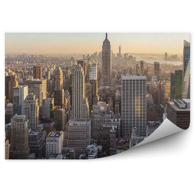 Fototapeta Manhattan mrakodrapy pohľad z vtáčej perspektívy New York