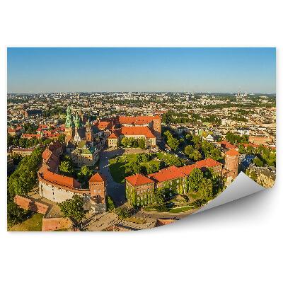 Fototapeta Panoráma mesta krakov z vtáčej perspektívy