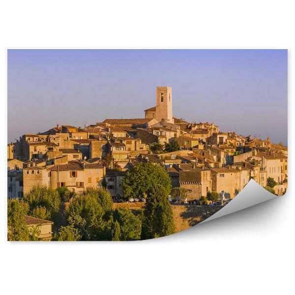 Fototapeta na stenu Mesto Saint-Paul-de-Vence Provence Francúzsko hory obloha
