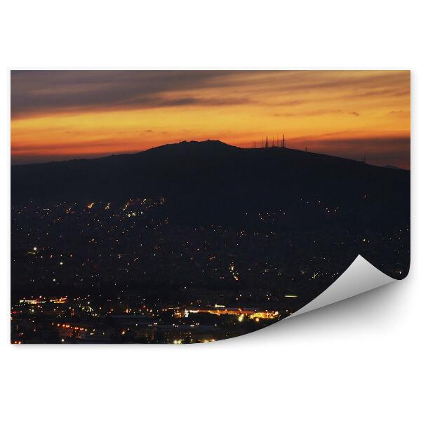 Fototapeta na stenu Panoramatický Pohľad Na Atény Pri Západe Slnka