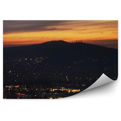 Fototapeta na stenu Panoramatický Pohľad Na Atény Pri Západe Slnka