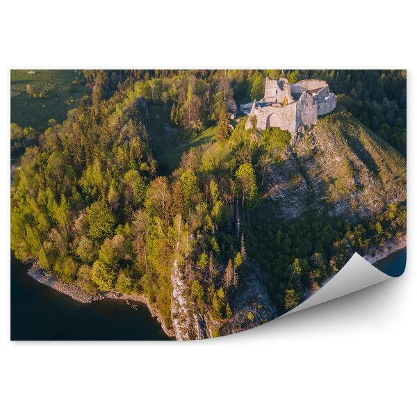 Fototapeta na stenu Zrúcanina hradu czorsztyn jazero pieniny