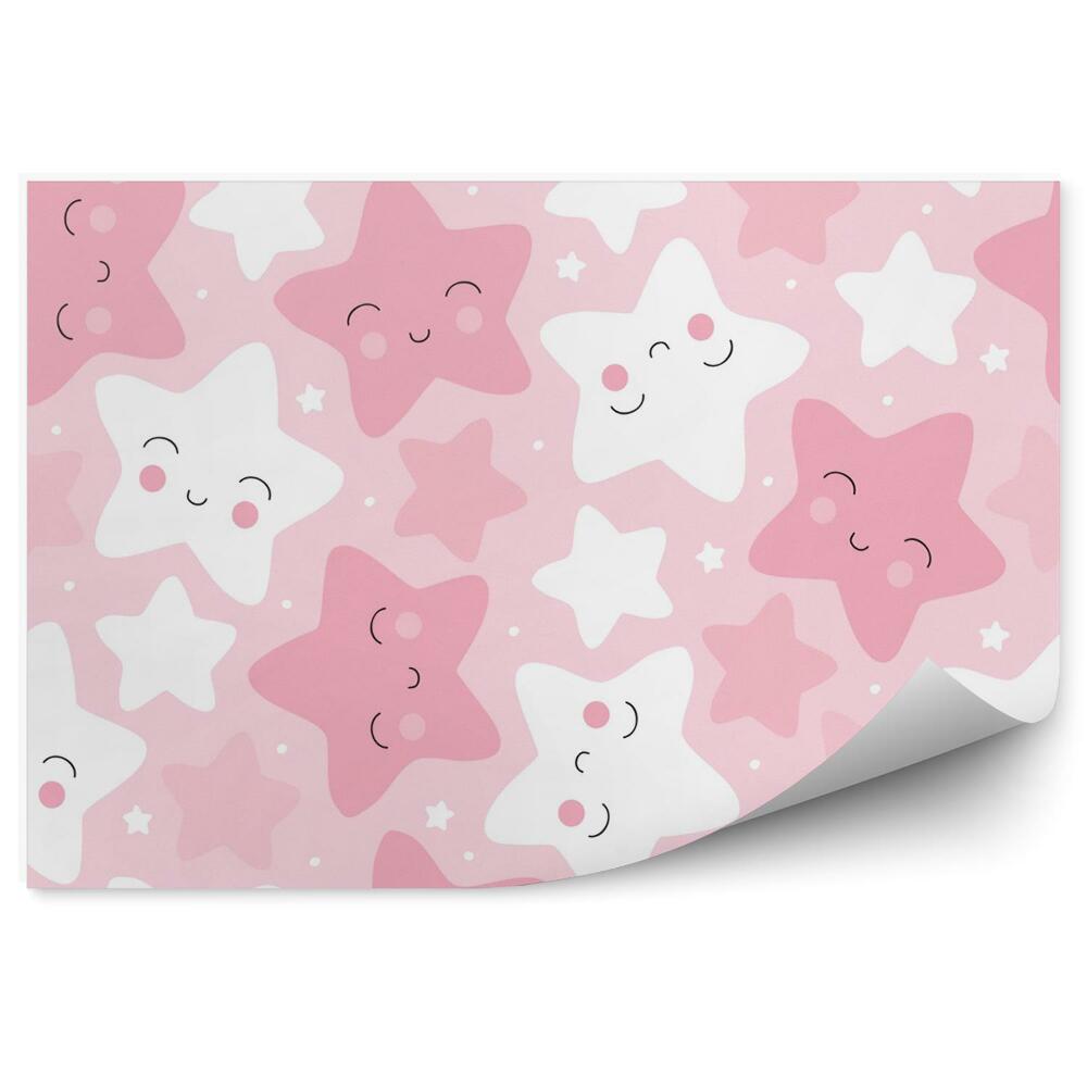 Fototapeta Ružové hviezdy