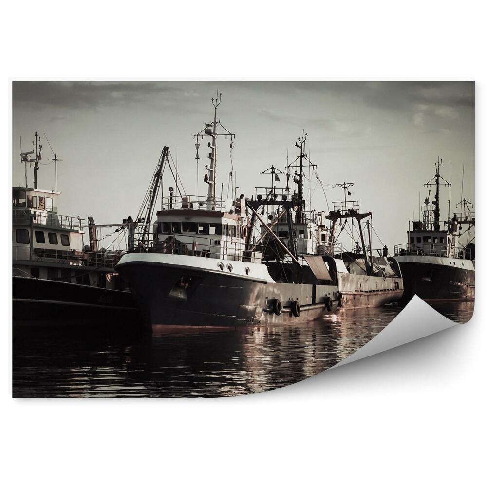 Fototapeta na stenu Priemyselné Rybárske Lode Prístav