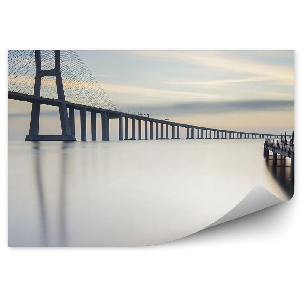 Fototapeta Modri pomol vodni most
