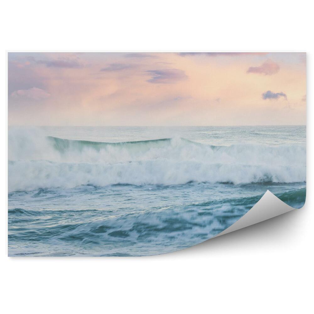 Fototapeta na stenu Morské Vlny Voda Západ Slnka Mraky