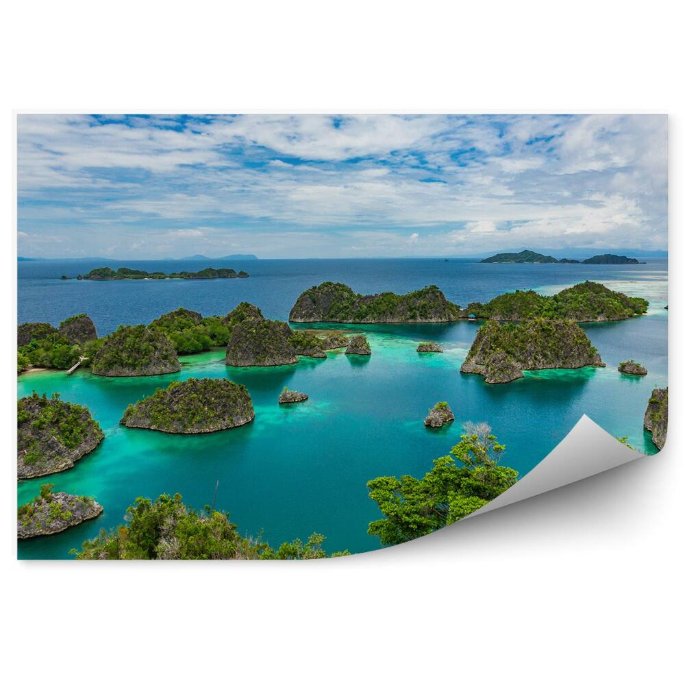 Fototapeta na stenu Skaly Oceán Stromy Obloha Mraky Lagúna